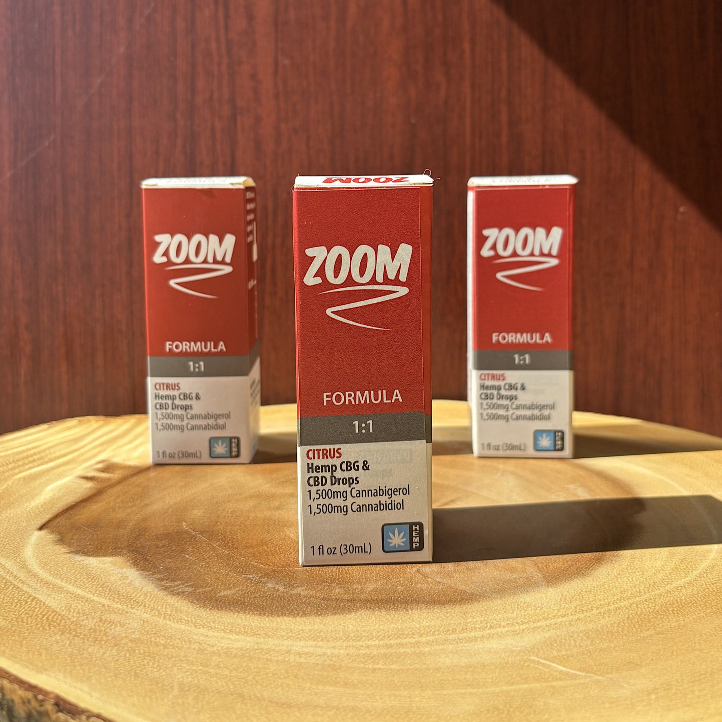 Angel Zoom Tincture 3000mg CBD + CBG in a 30mL bottle, citrus flavor