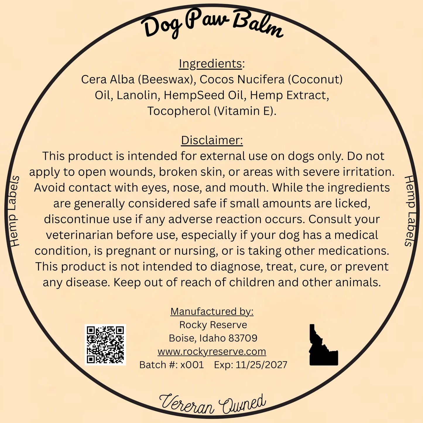 Rocky Reserve - Dog Paw Balm