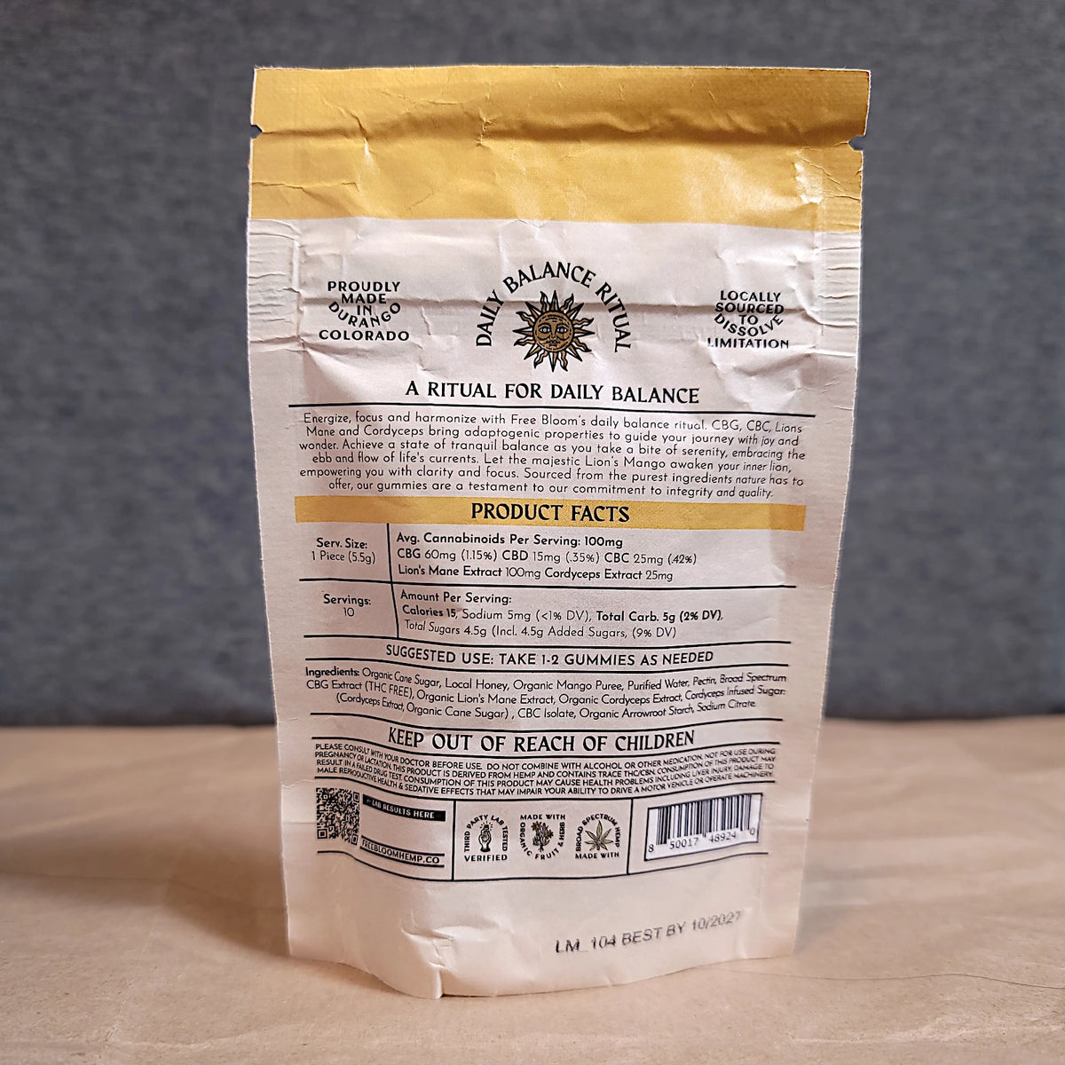 Free Bloom - Lion's Mango Day Gummies