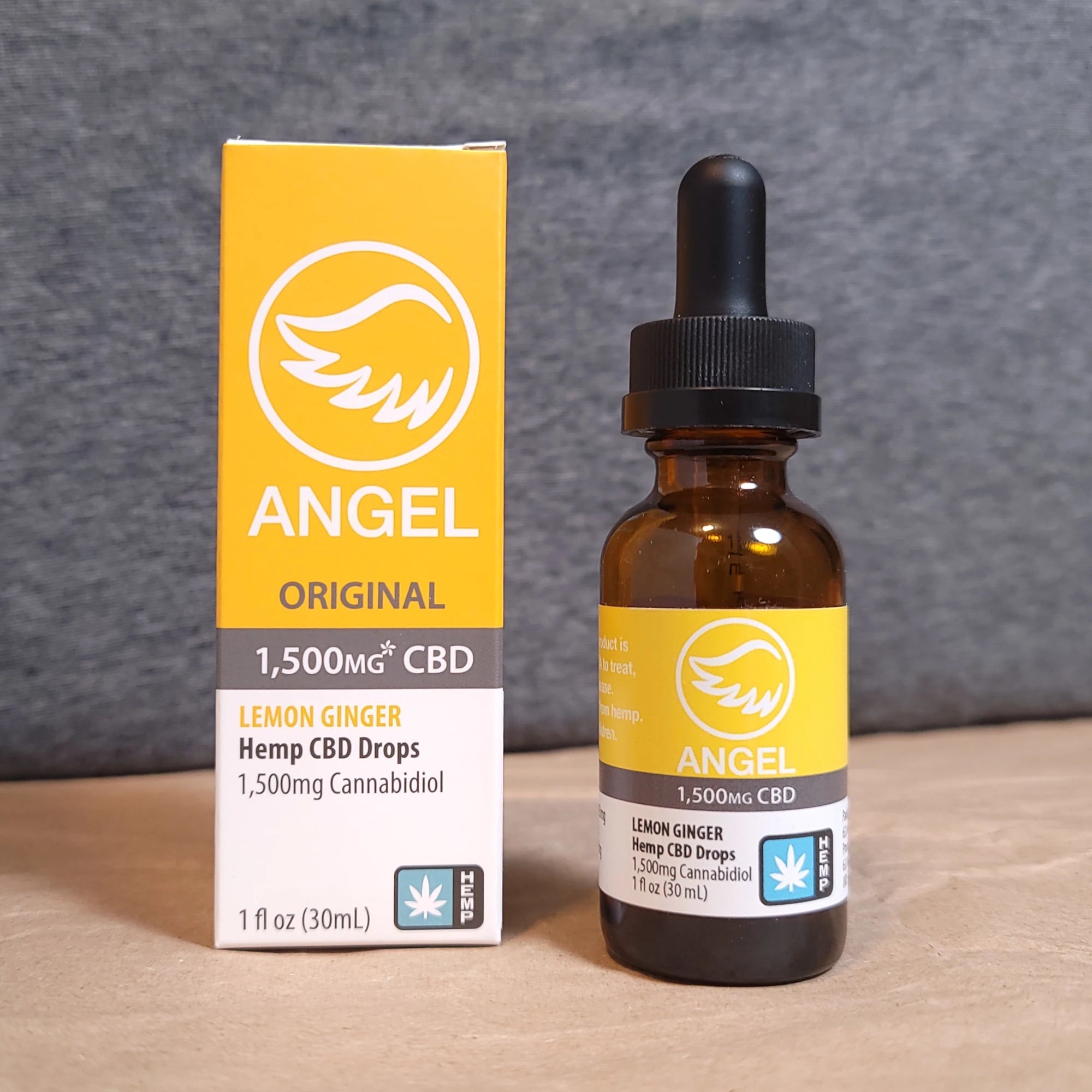 Angel 1500 mg Isolate CBD Tincture box and bottle
