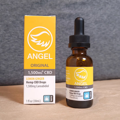 Angel 1500 mg Isolate CBD Tincture box and bottle