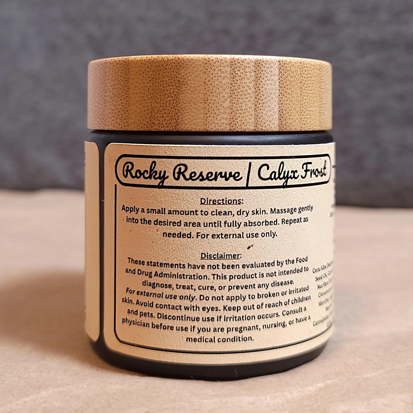 Rocky Reserve - Calyx Frost Salve