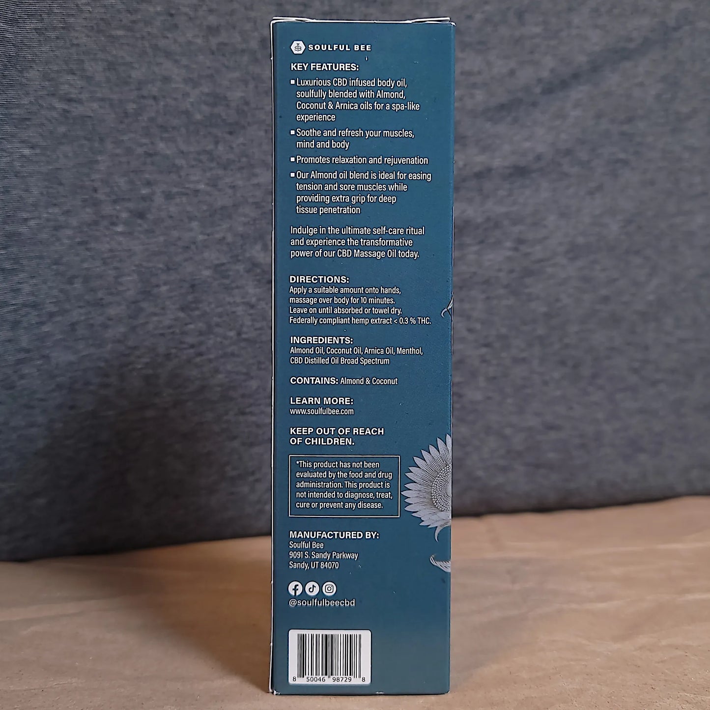 Soulful Bee - CBD Massage & Body Oil