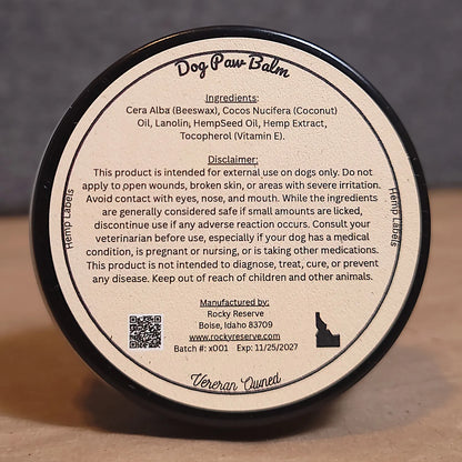 Rocky Reserve - Dog Paw Balm